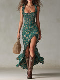Naia | Vestido boho fluido con abertura elegante