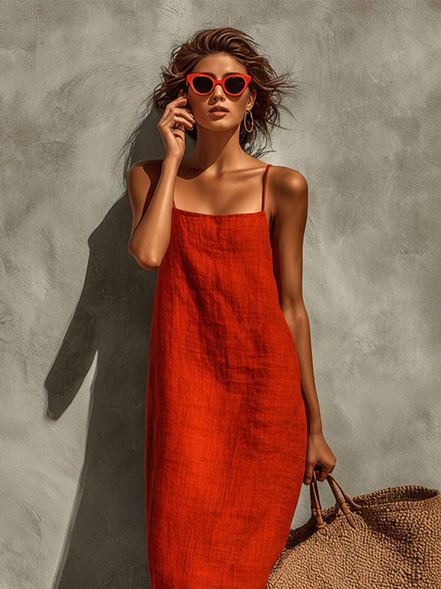 Lina | Vestido boho fluido de algodón