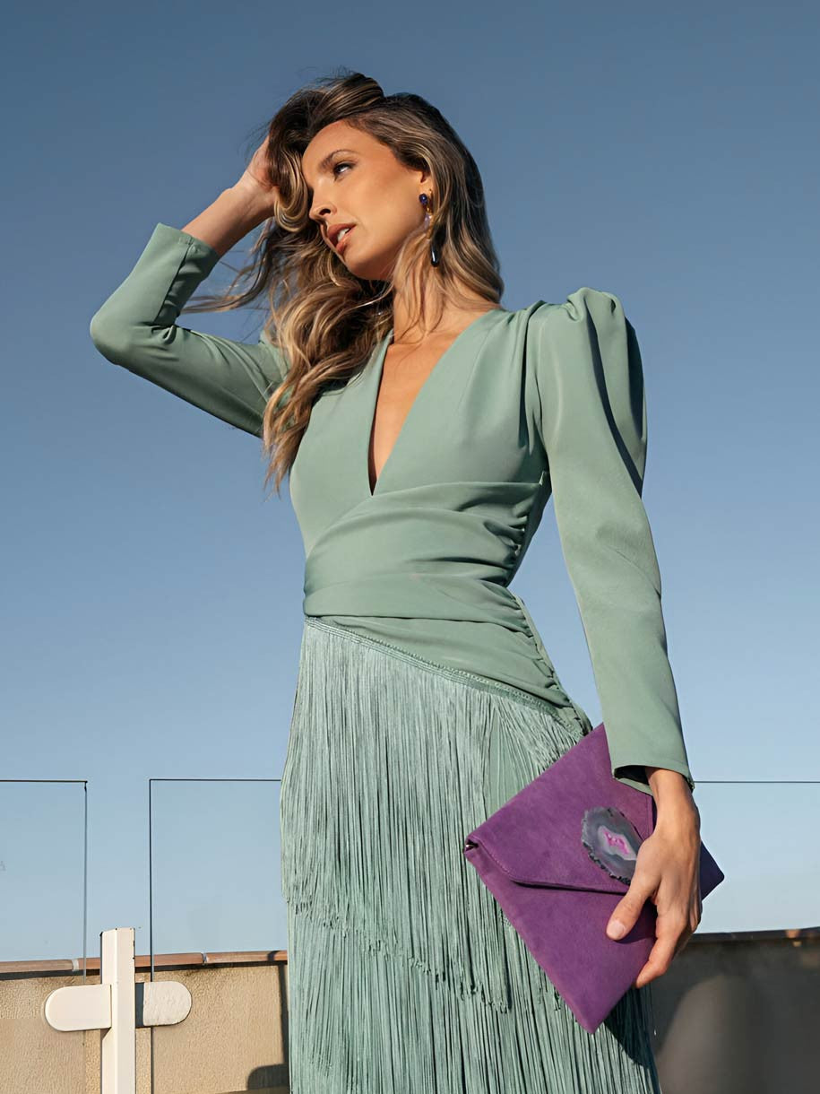 Rosalia | Vestido de flecos