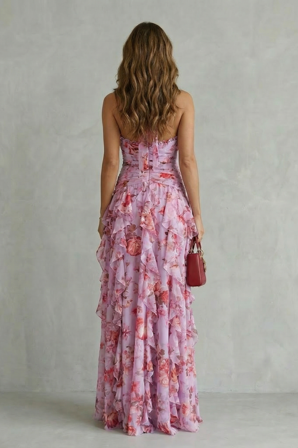 Marina | Vestido largo halter con caída fluida