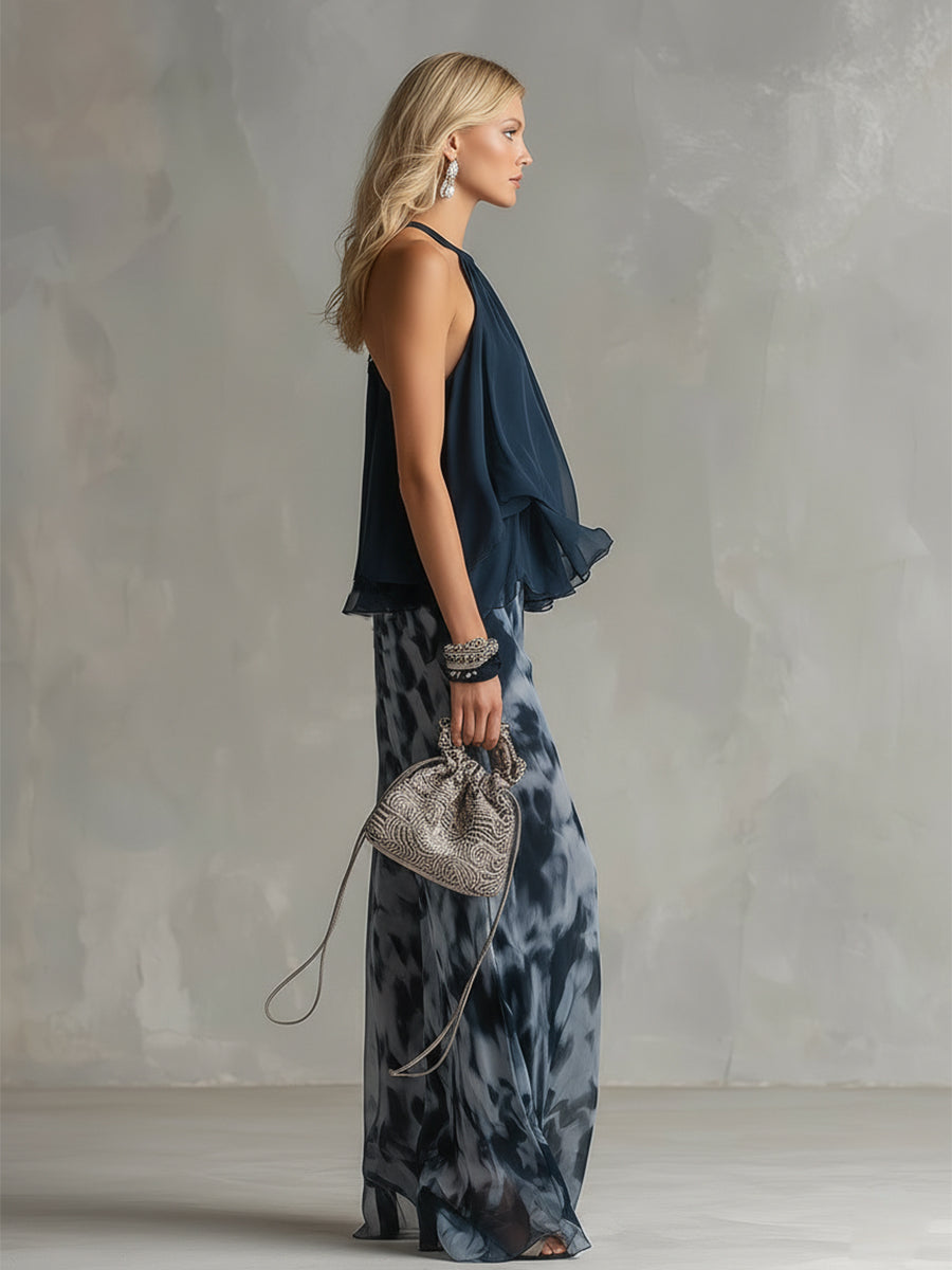 Carlota | Conjunto elegante de tela ligera con caída fluida