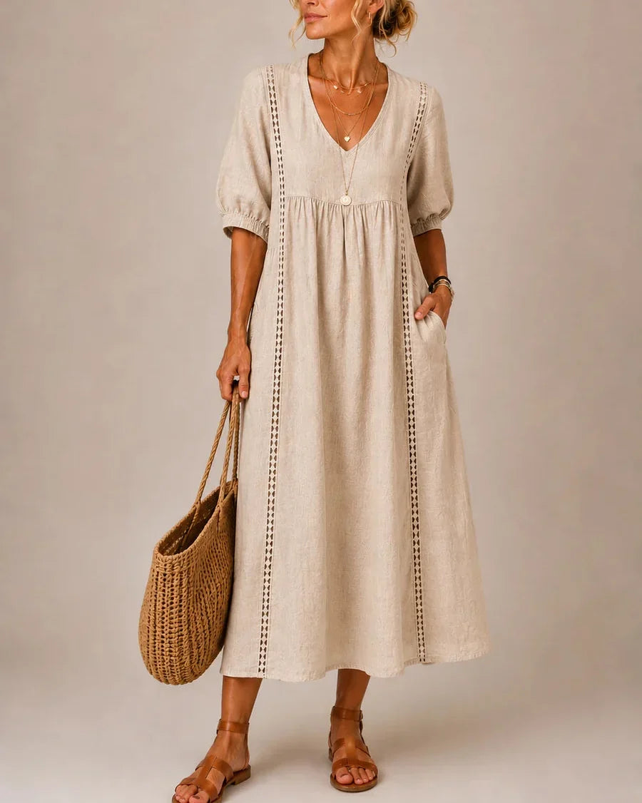 Élara | Vestido Brisa Beige