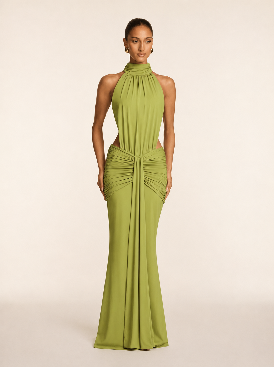 Silvia | Vestido Largo con Escote Halter