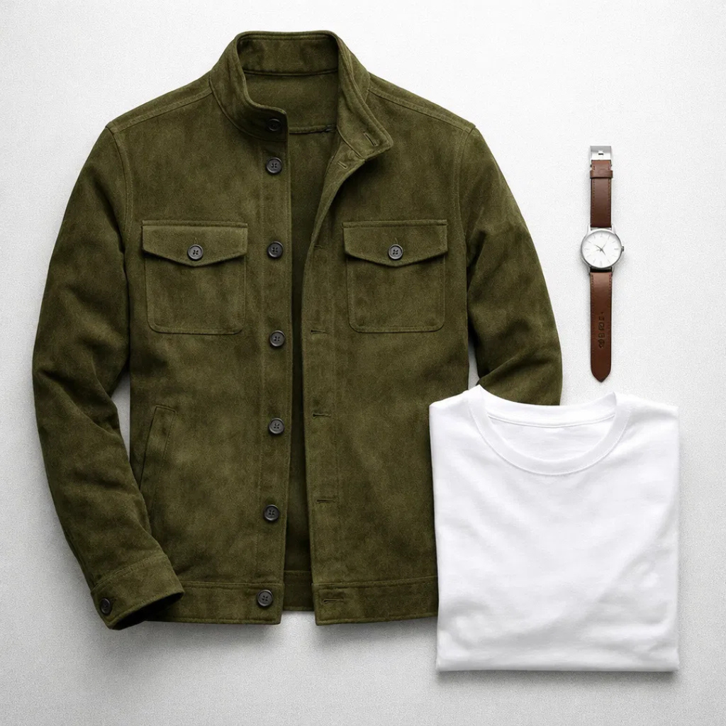 Lorenzo | Chaqueta de ante premium