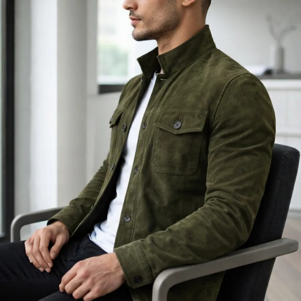 Lorenzo | Chaqueta de ante premium
