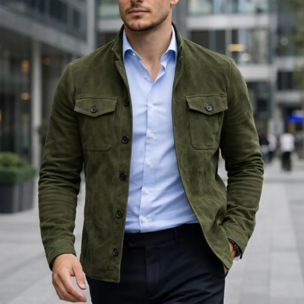 Lorenzo | Chaqueta de ante premium
