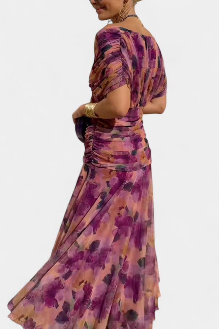 Eloria | Vestido floral de caída etérea