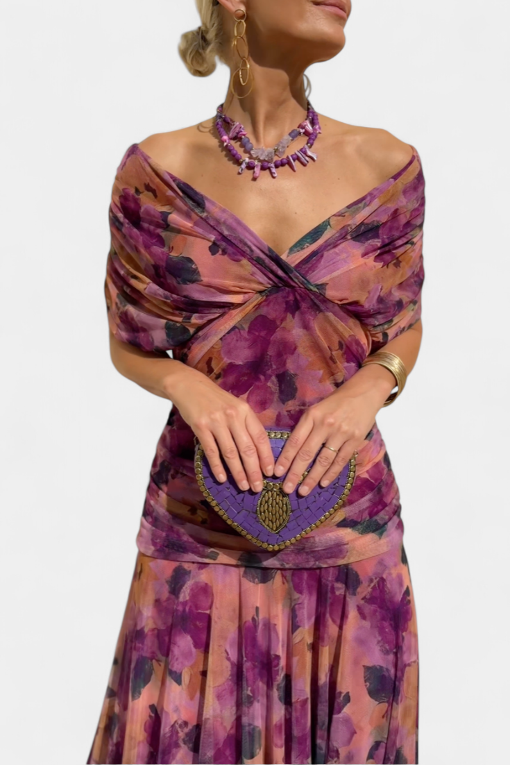 Eloria | Vestido floral de caída etérea