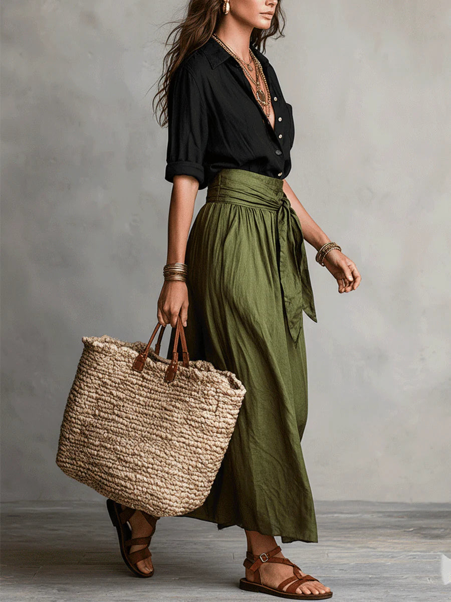 Nora | Conjunto fluido con lazada