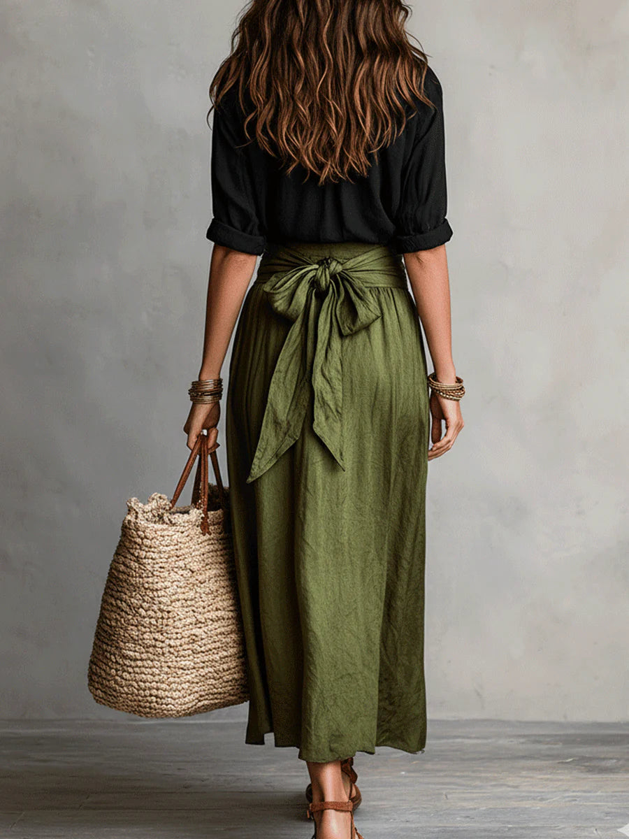 Nora | Conjunto fluido con lazada