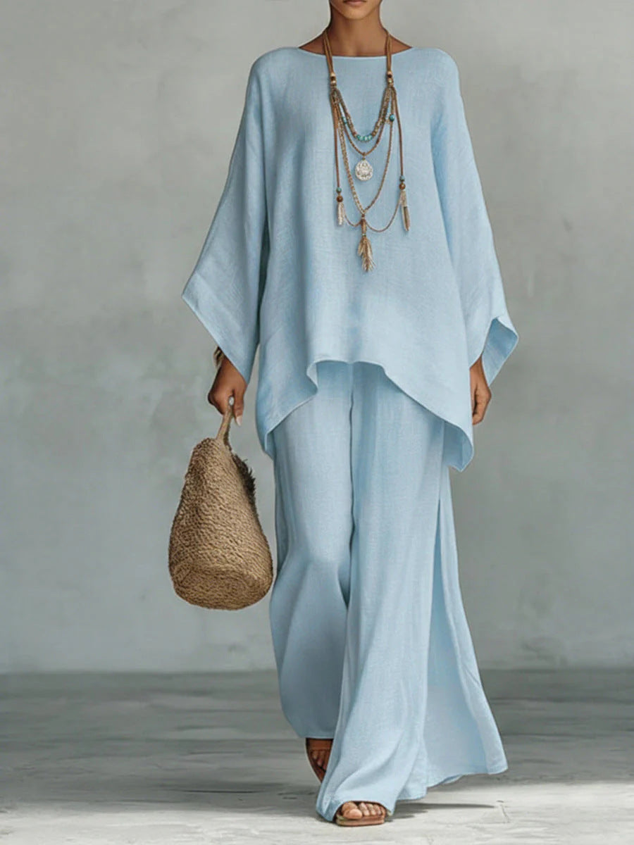 Mencía | Conjunto de lino elegante y fluido