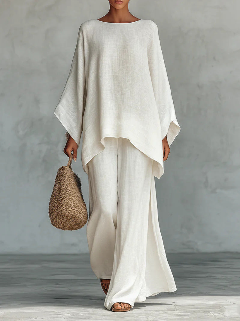 Mencía | Conjunto de lino elegante y fluido