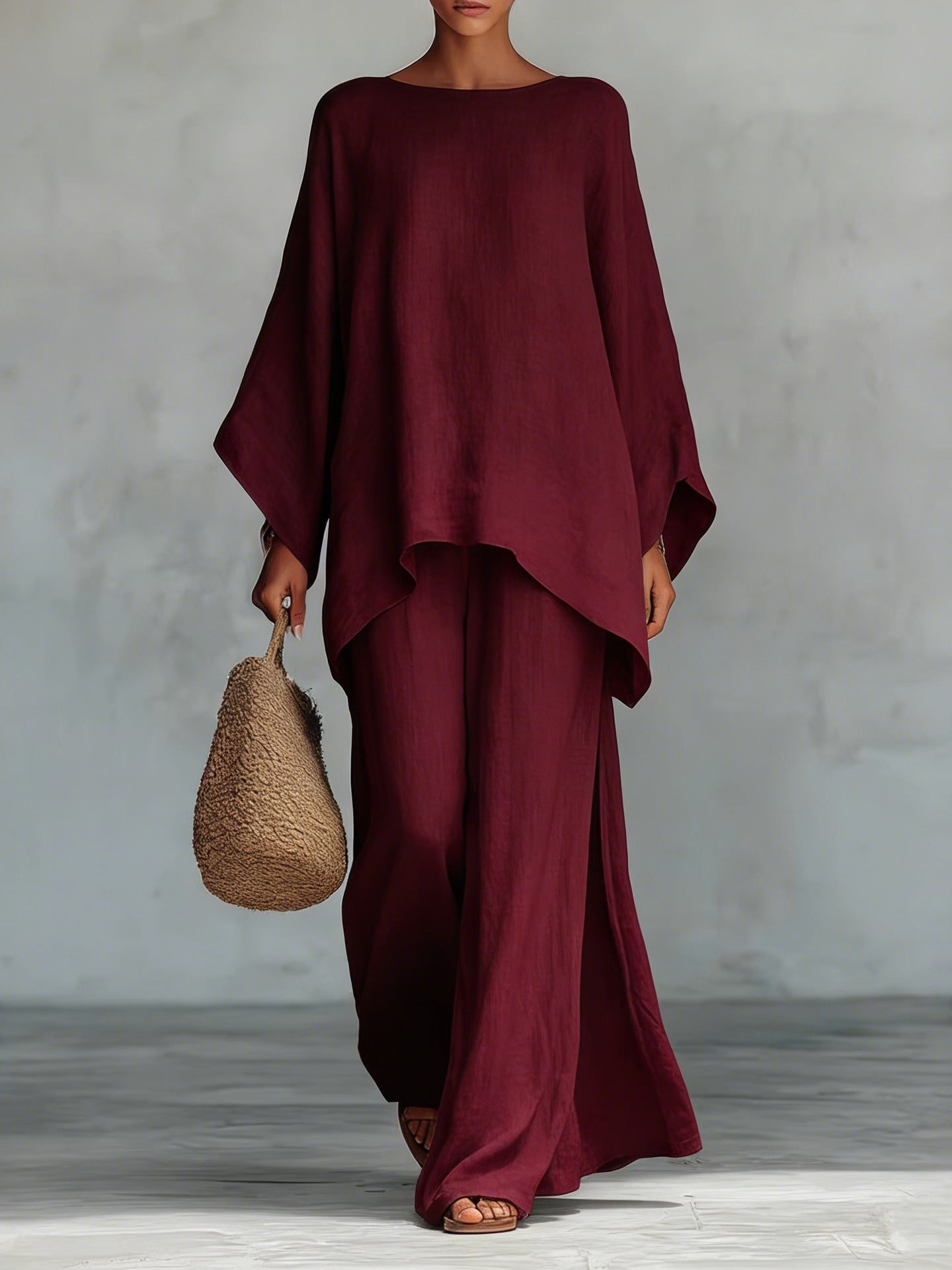 Mencía | Conjunto de lino elegante y fluido