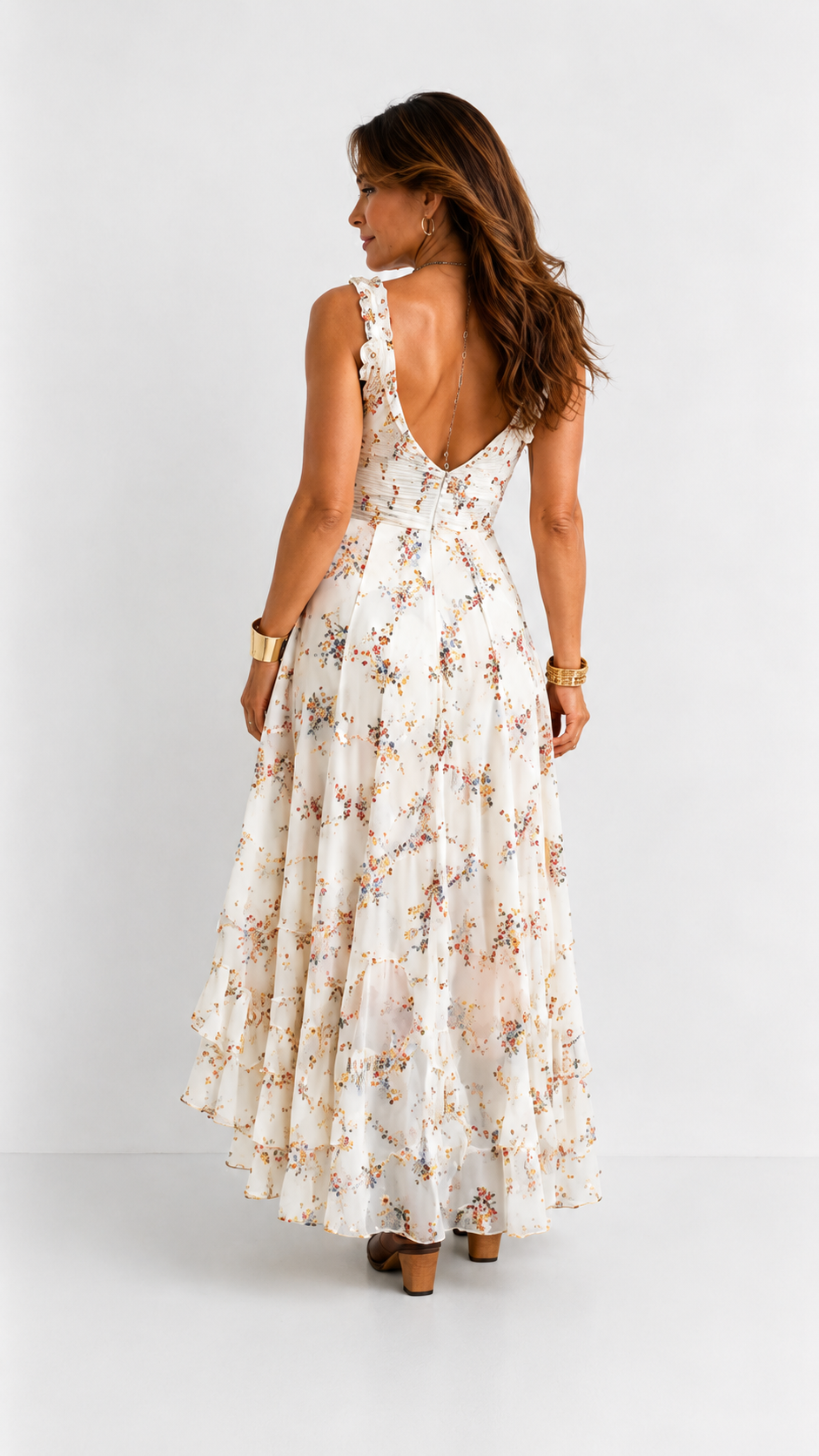 Vestido Mini de Viscosa con Tirantes Delgados