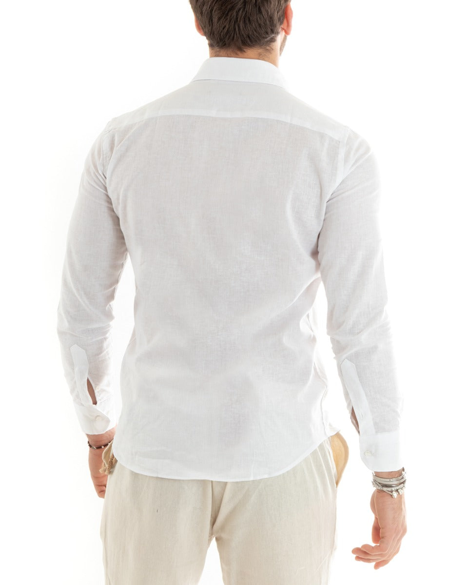 León | Camisa de Lino Blanca