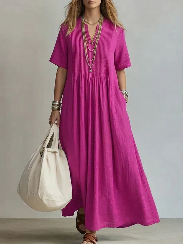 Elegante vestido plisado