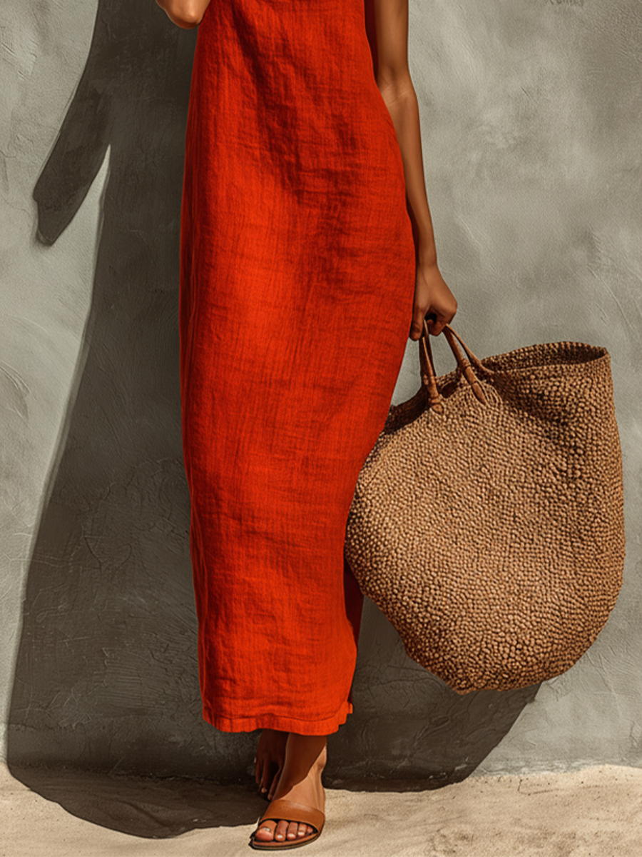 Lina | Vestido boho fluido de algodón