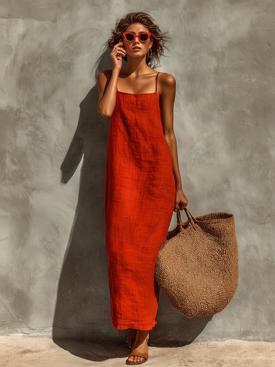 Lina | Vestido boho fluido de algodón