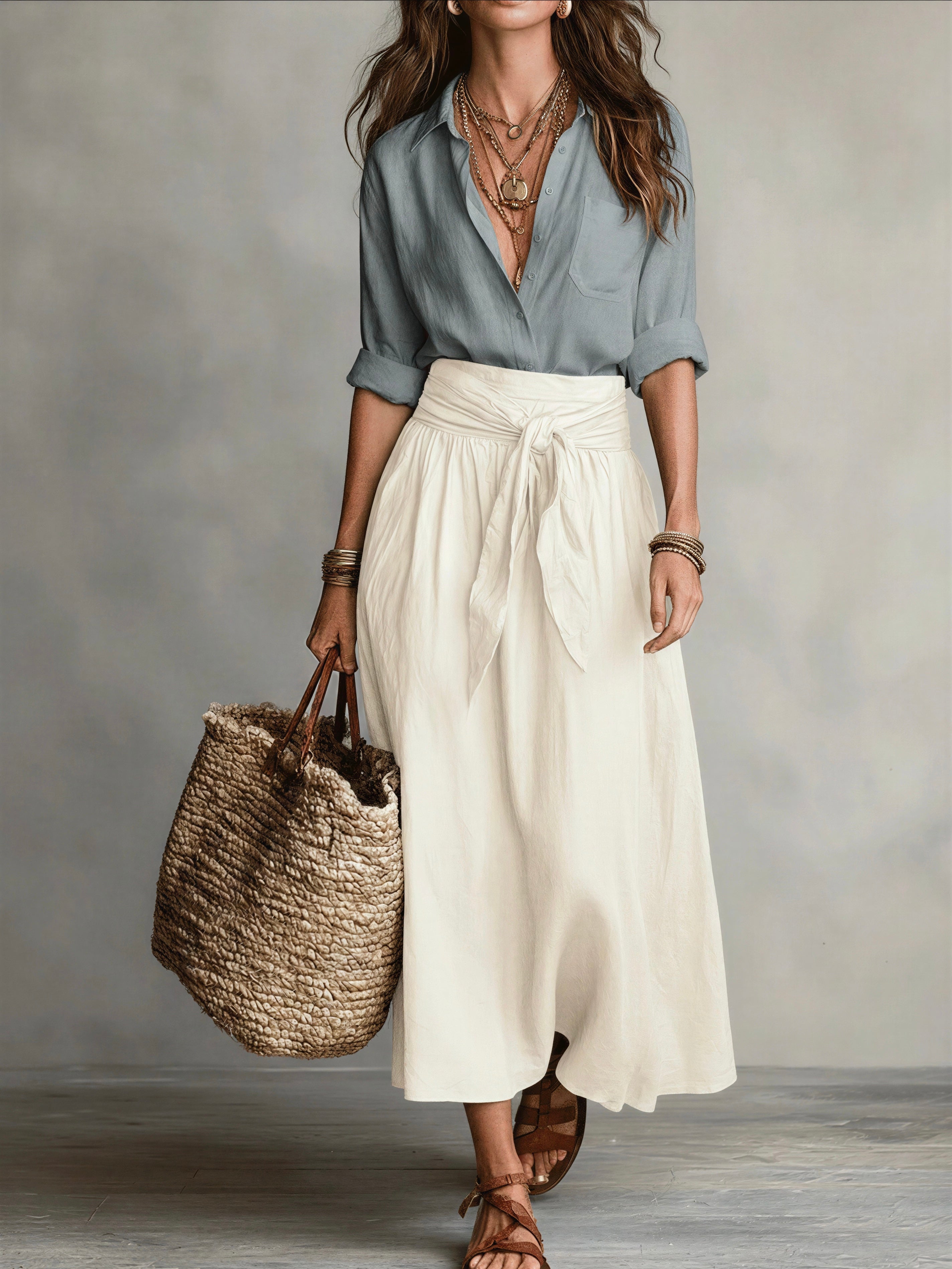 Nora | Conjunto fluido con lazada