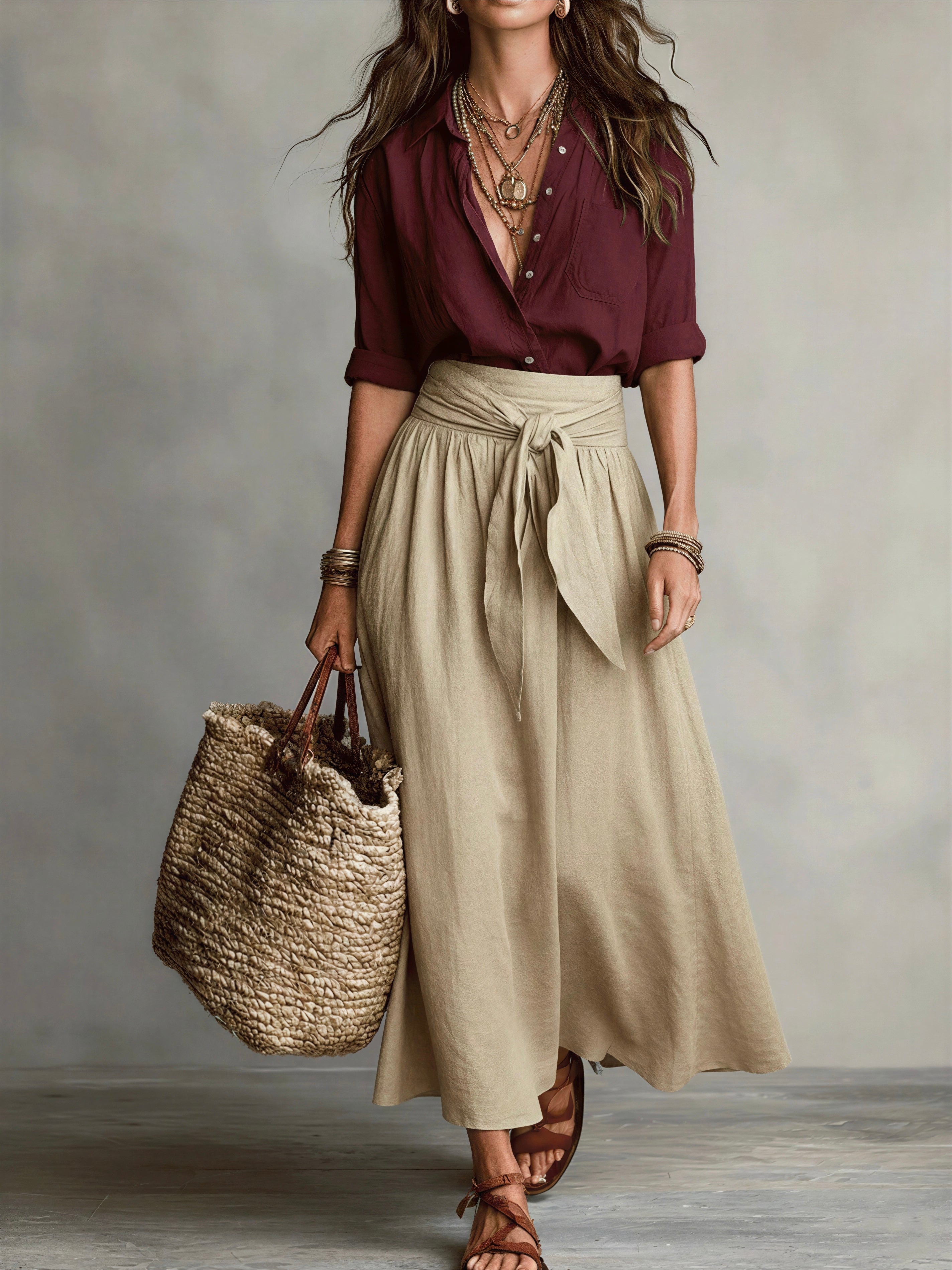 Nora | Conjunto fluido con lazada