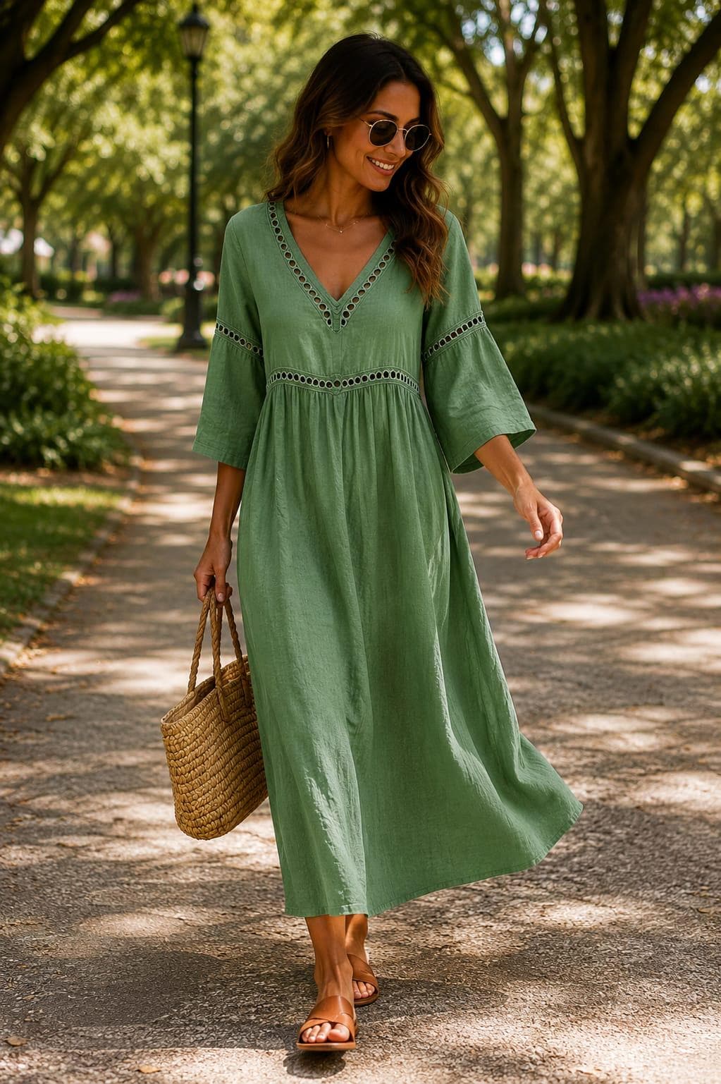 Vestido midi bohemio