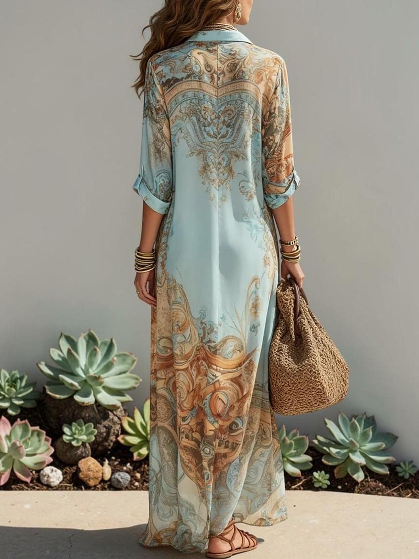 Vestido estampado bohemio