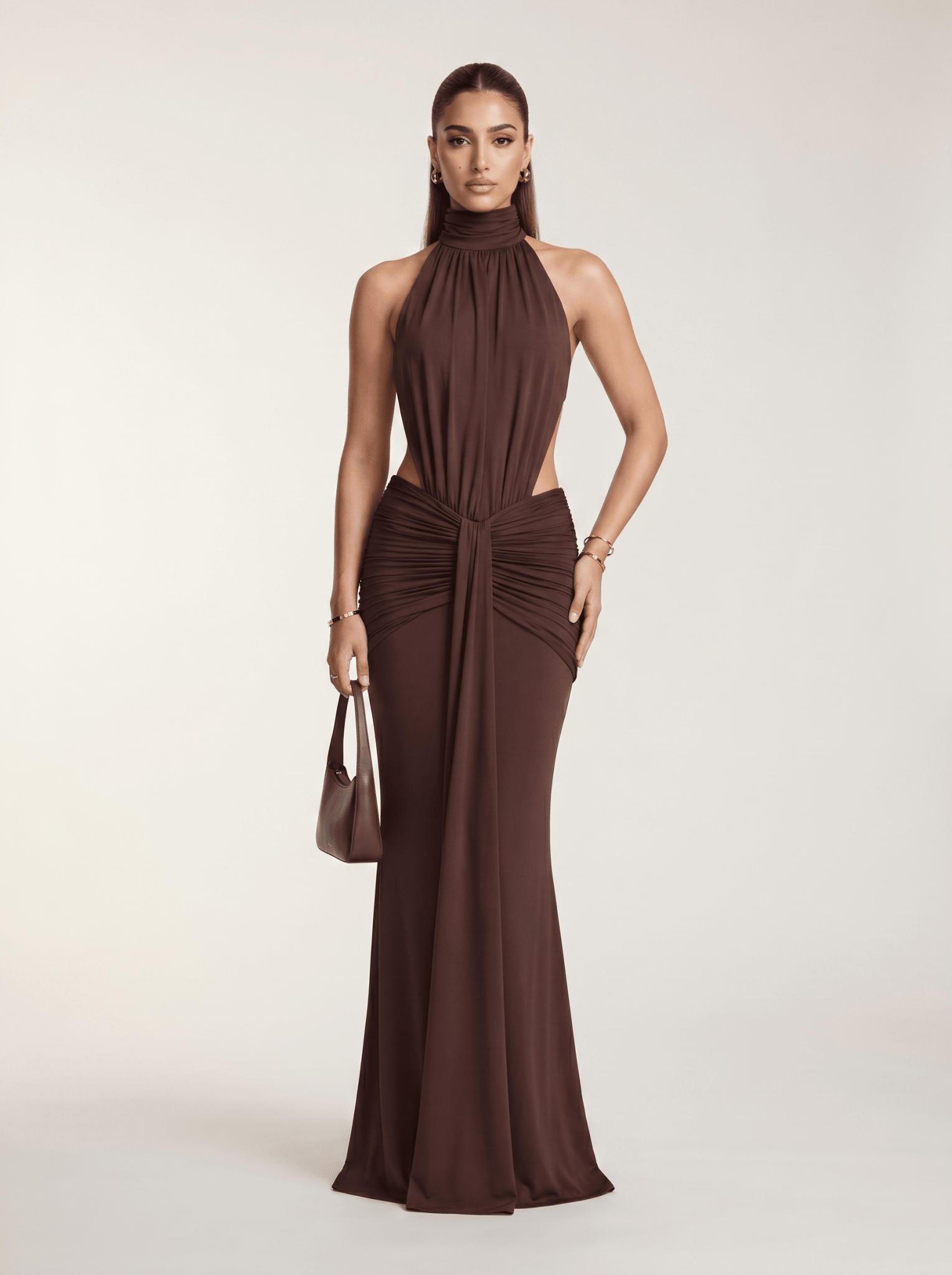 Silvia | Vestido Largo con Escote Halter