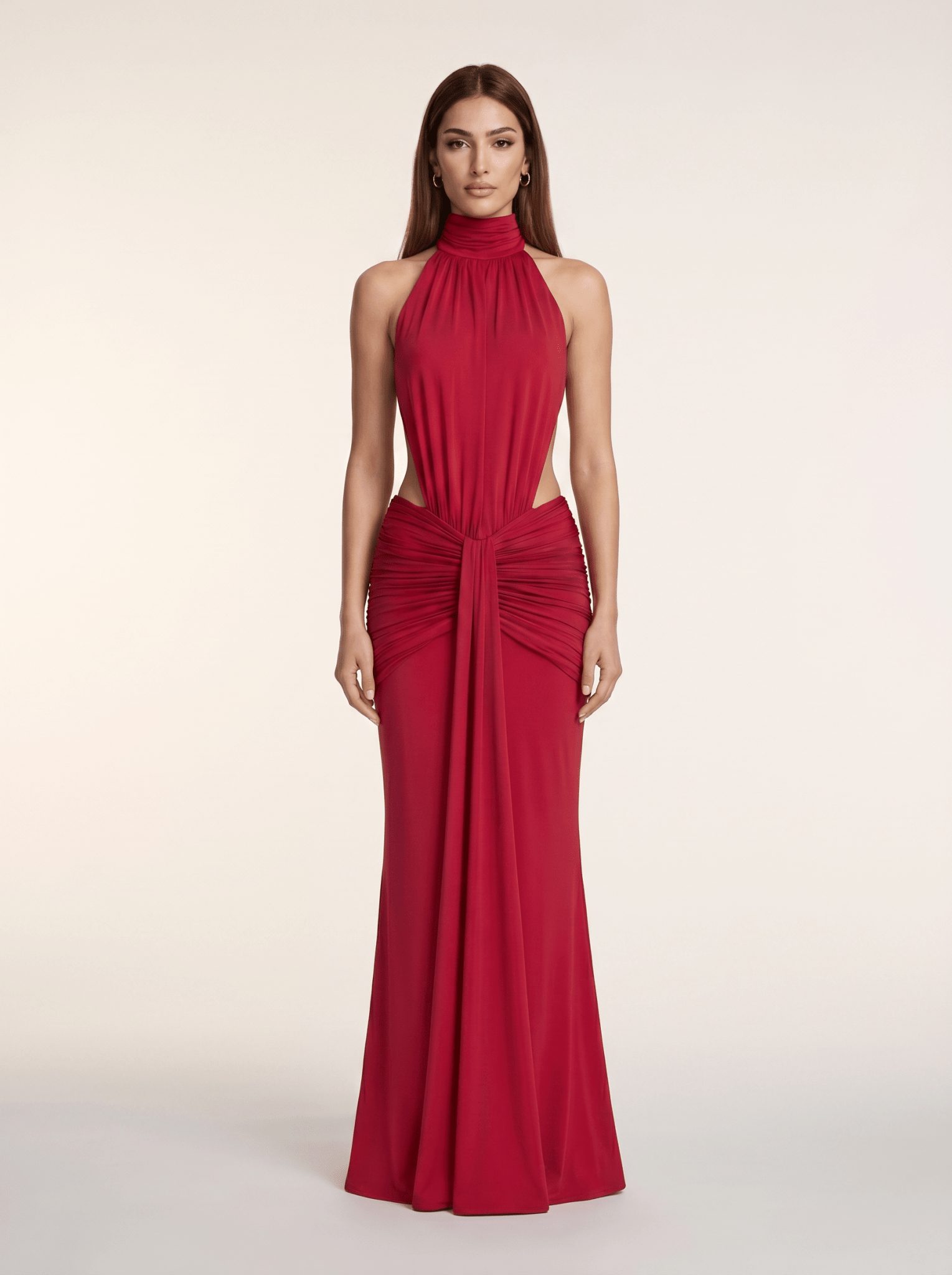 Silvia | Vestido Largo con Escote Halter